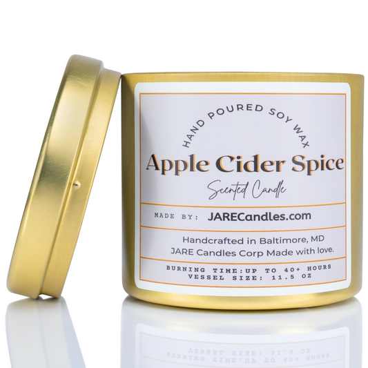 Apple Cider Spice - Cinnamon, Clove, Nutmeg - Soy Wax Scented Candle - JARE CANDLES - Little Red General Store