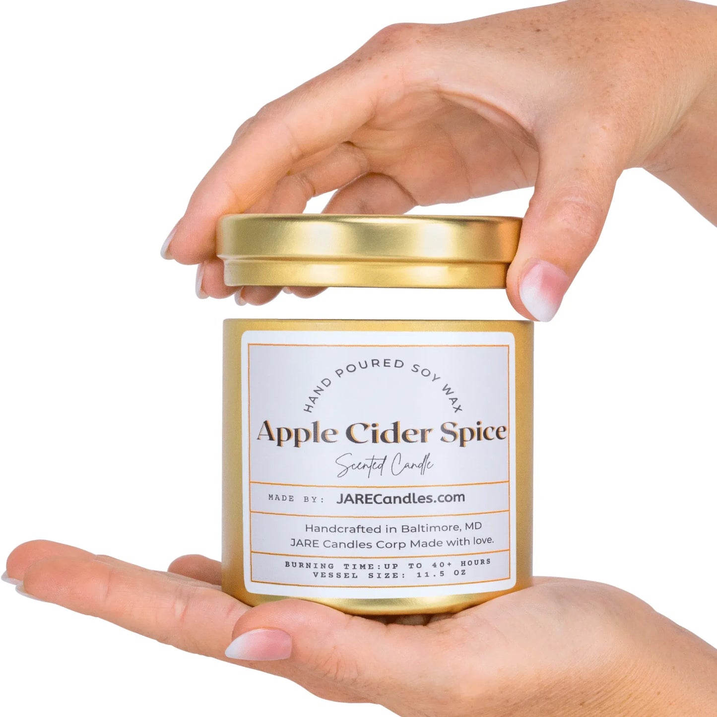 Apple Cider Spice - Cinnamon, Clove, Nutmeg - Soy Wax Scented Candle - JARE CANDLES - Little Red General Store