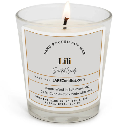 Lili - Lush Gardenia, Tuberose - Soy Wax Scented Candle - JARE CANDLES - Little Red General Store