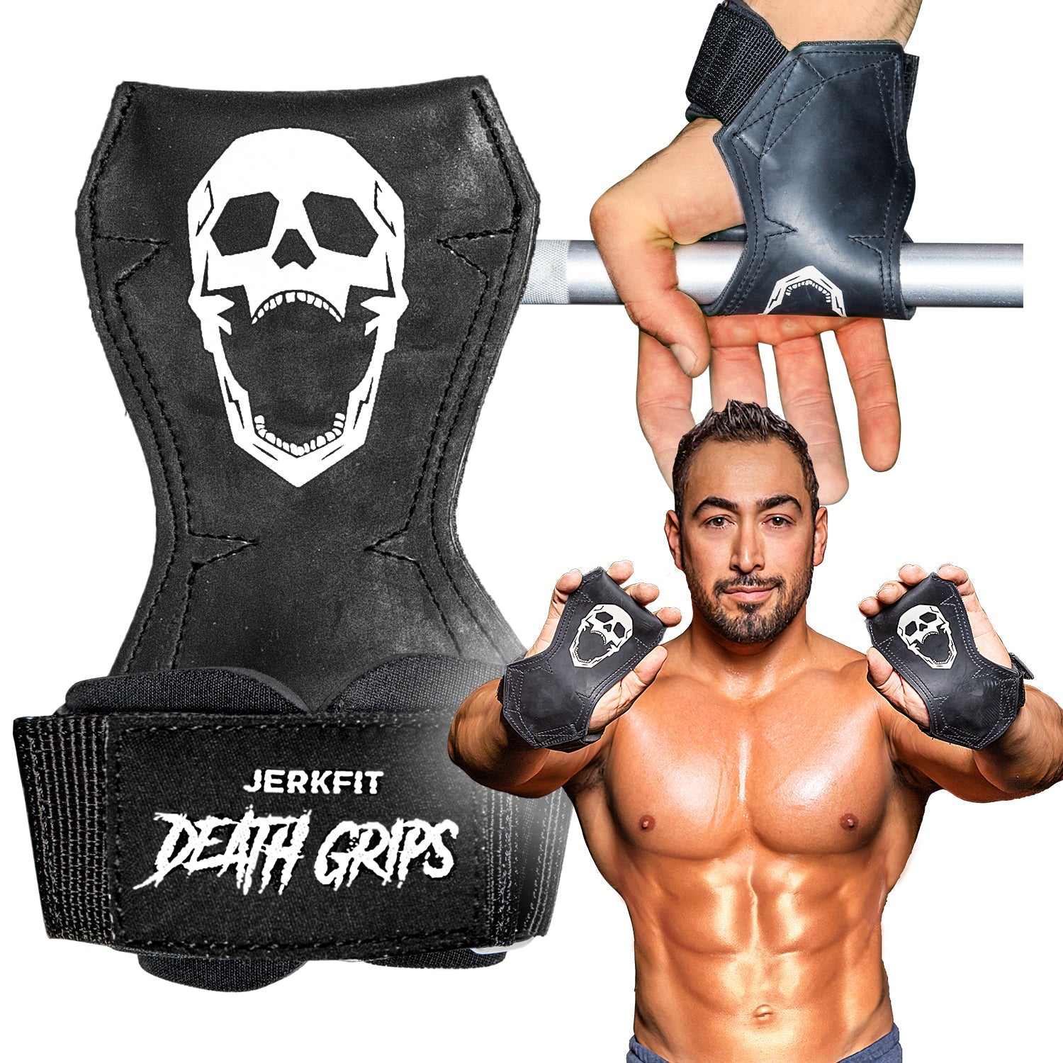 Death Grips Premium Heavy Lifting Straps - JerkFit - Little Red General Store