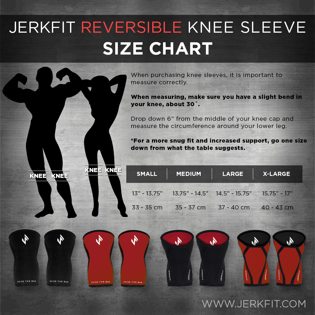 JerkFit Reversible Knee Sleeves (pair) - JerkFit - Little Red General Store
