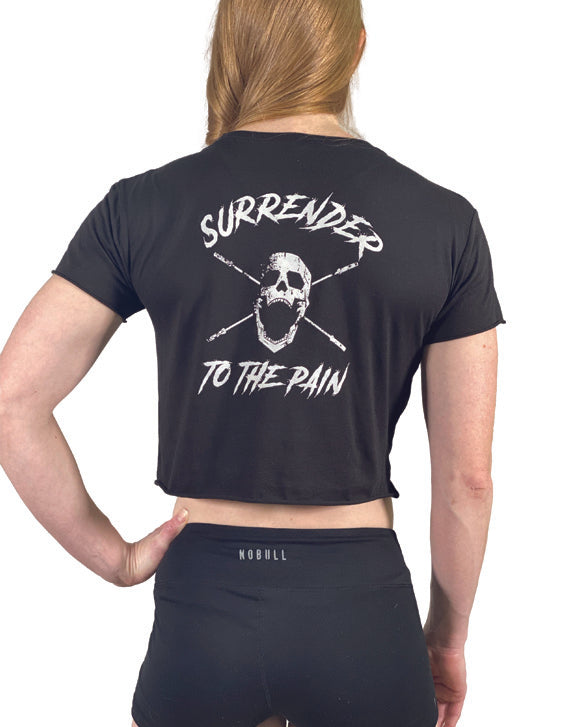 WOMEN'S SURRENDER TO THE PAIN CROP TOP - JerkFit - Little Red General Store