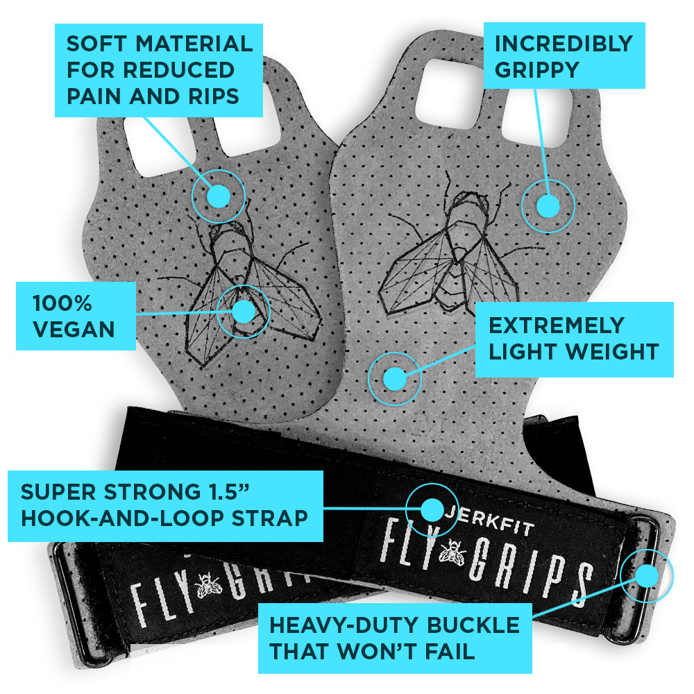 FLY GRIPS Ultra Premium Vegan Crossfit gloves - JerkFit - Little Red General Store