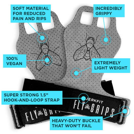 FLY GRIPS Ultra Premium Vegan Crossfit gloves - JerkFit - Little Red General Store