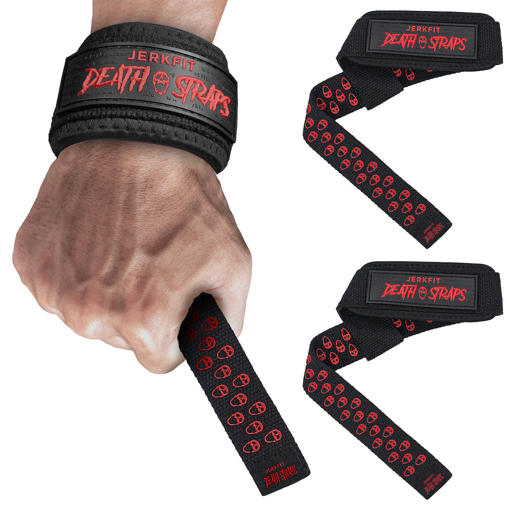 JerkFit Death Straps, Traditional Lifting Straps with Double Sided Skull - Grip - JerkFit - Little Red General Store
