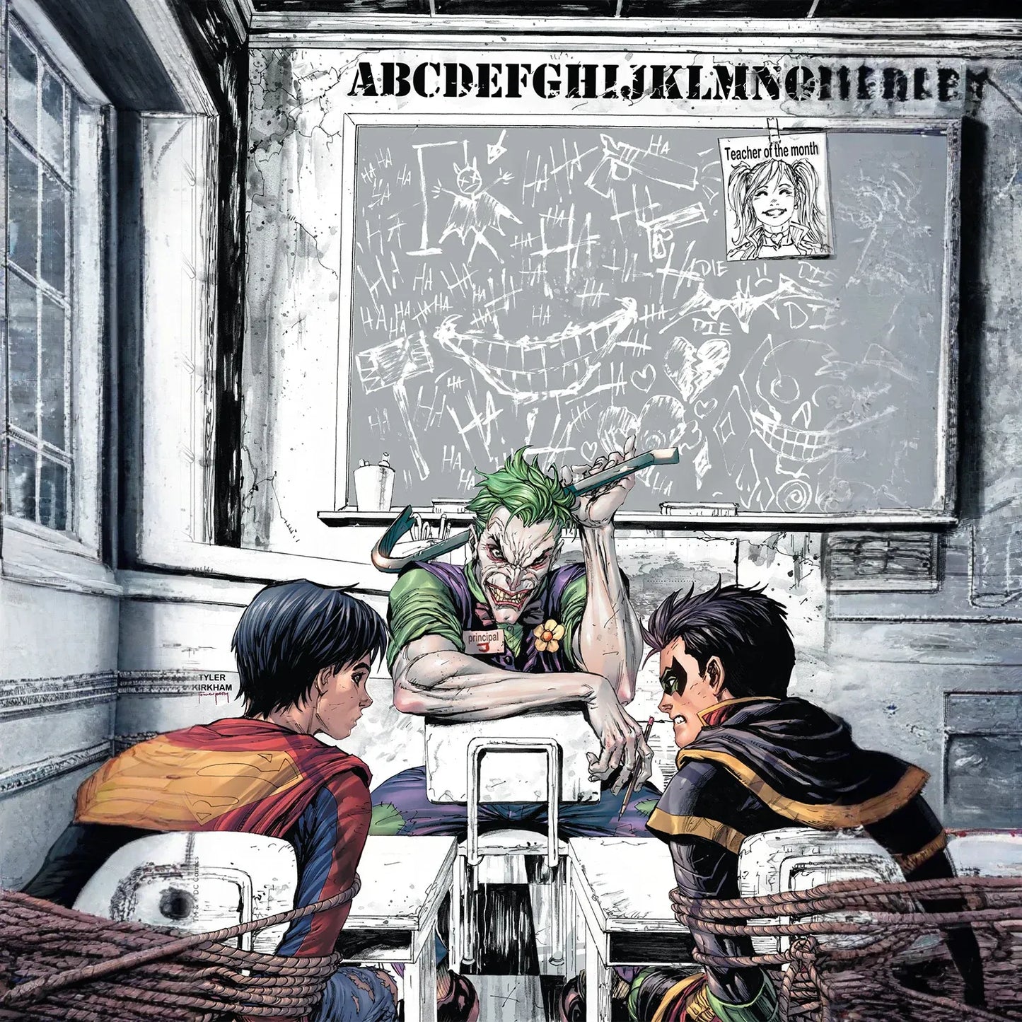 SUPER SONS #1 DETENTION UNKNOWN COMICS TYLER KIRKHAM CON EXCLUSIVE JOKER ONLY