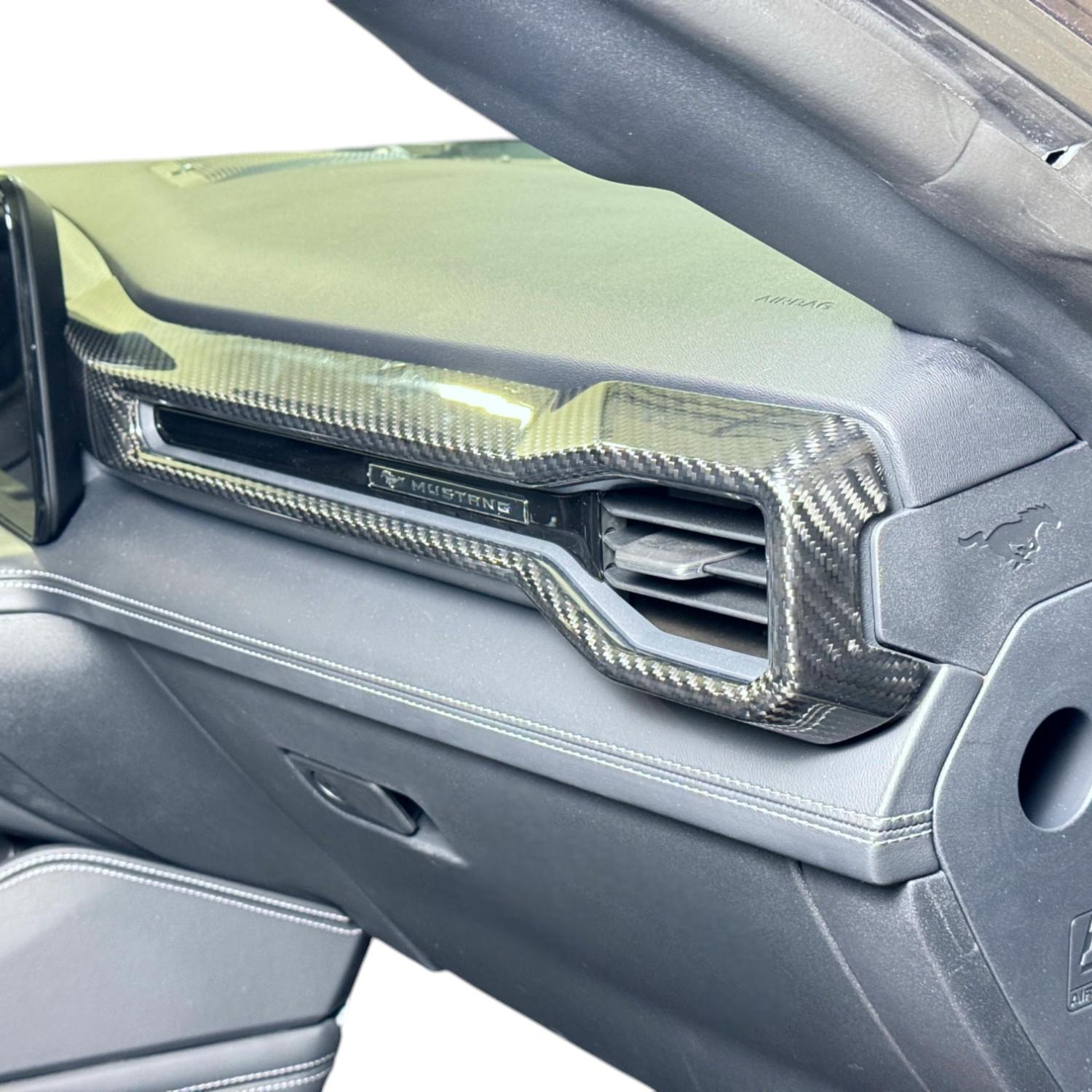 JSD Dry Carbon Fiber Co - pilot AC Outlet Cover for Mustang 2024 2025 - JSD Space - Little Red General Store