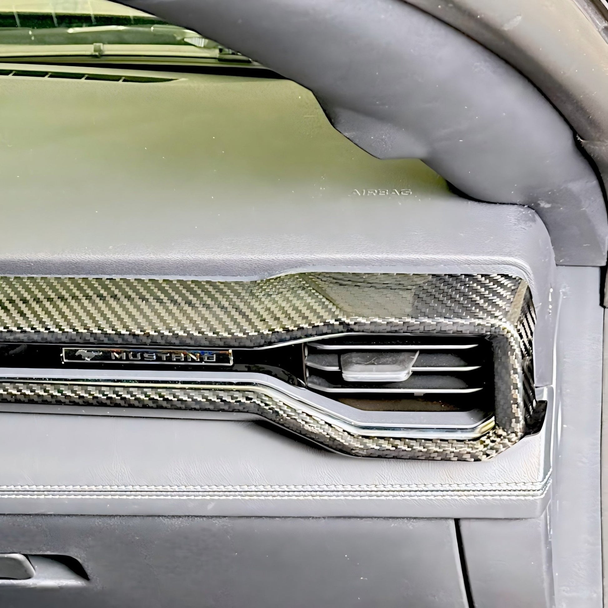 JSD Dry Carbon Fiber Co - pilot AC Outlet Cover for Mustang 2024 2025 - JSD Space - Little Red General Store