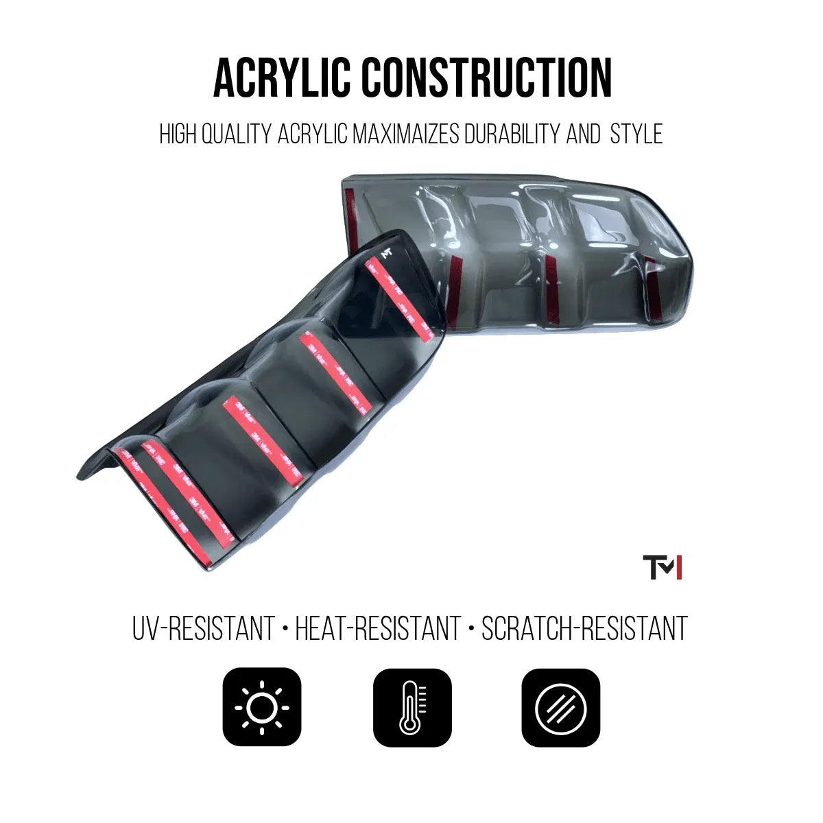 TML Smoked Acrylic Tail Light Covers for 2024+ Ford Mustang - JSD Space - Little Red General Store