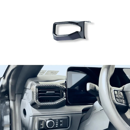 JSD Dry Carbon Fiber Driver side AC Outlet Cover for Mustang 2024 2025 - JSD Space - Little Red General Store
