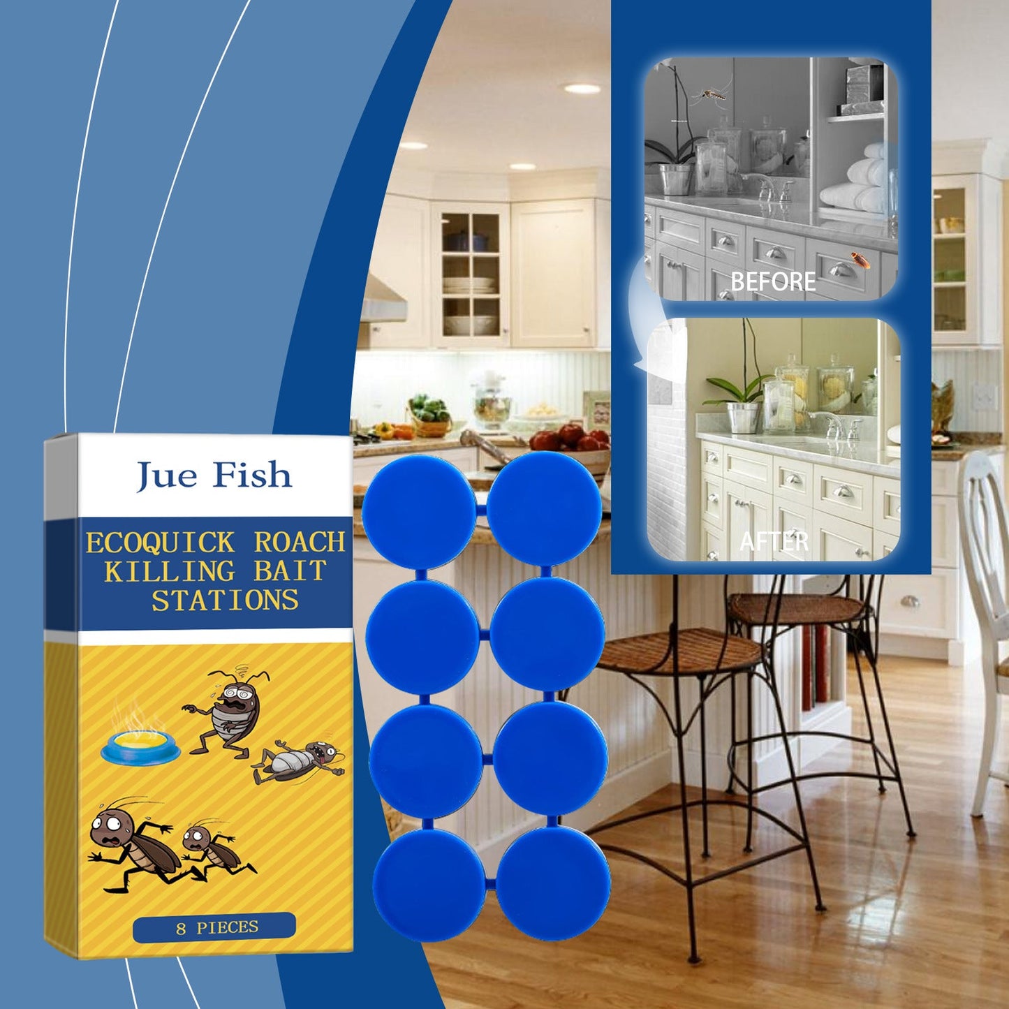 Cockroach Bait Stickers for Effective Roach Control