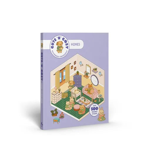 Cute 'n' Cozy Sticker Therapy: Homes: Over 500 Reusable Stickers!