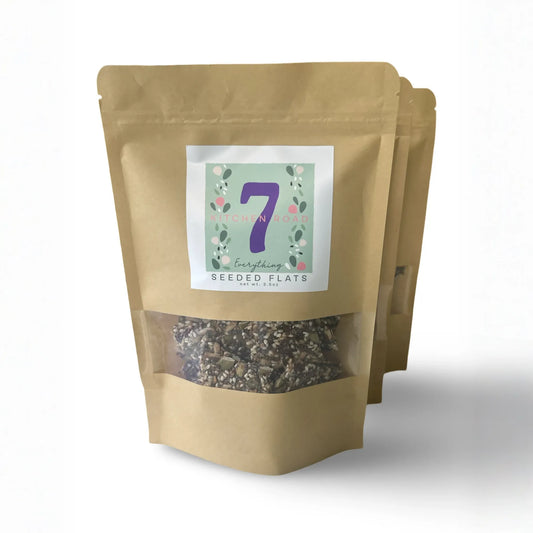 7 Kitchen Road Seeded Flats, Everything Seasoning Pack - 12 packs x 3.5 oz case