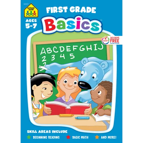School Zone First Grade Basics 96-Page Workbook