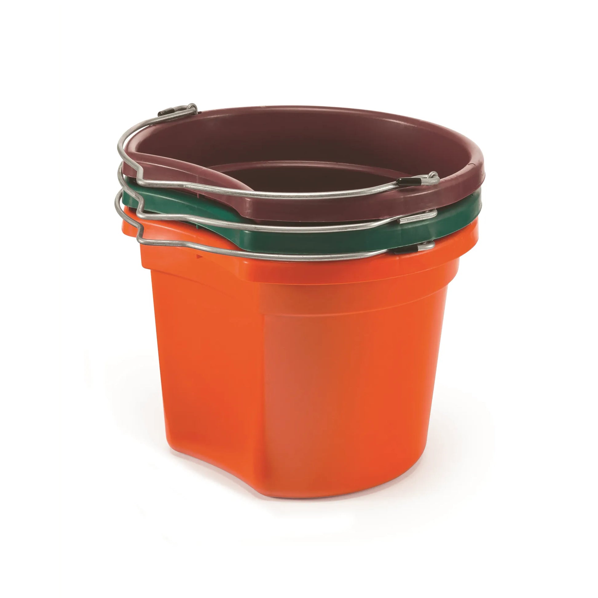 KD-154 8 Qt. Flat Back Silver Line Bucket