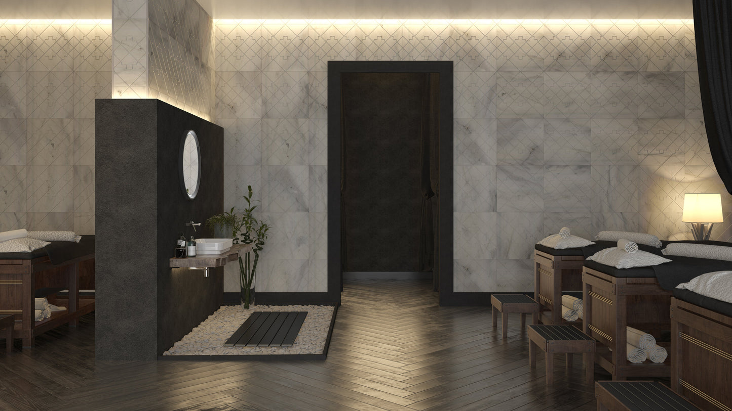 Kemalpasa White Marble Field Dimensional Stone OYSTER Wall Tile - Livfloors Collection