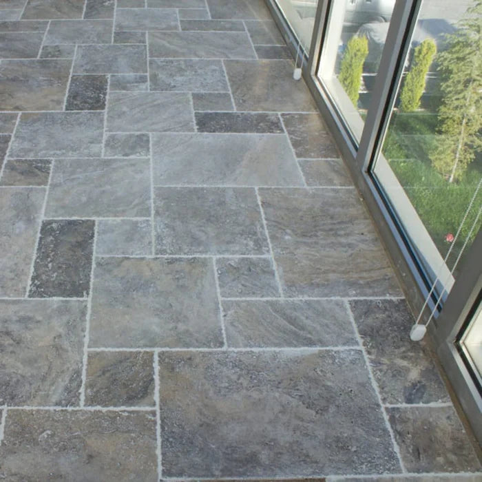 Silver Antique Pattern Brushed, Chiseled, and Partially Filled - Full Truckload