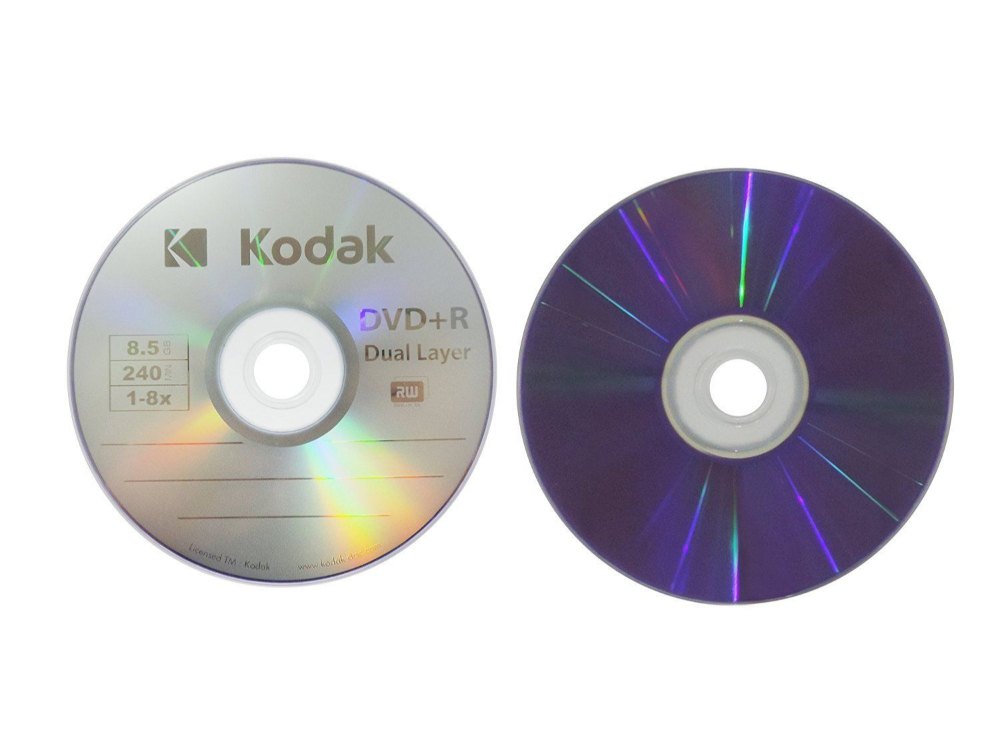 Kodak Double Layer 8.5GB 8X DVD+R DL (Logo Top)