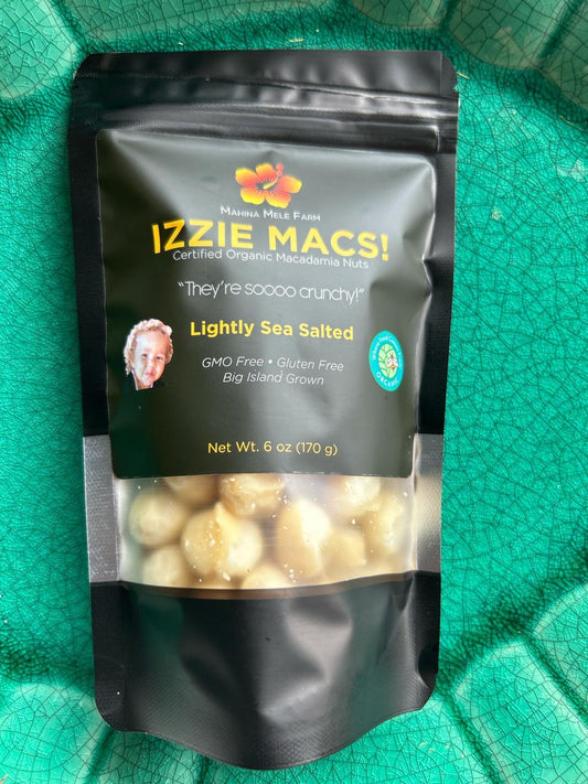 Lightly Sea Salted Izzie Macs! - Kona Rose Coffee - Little Red General Store