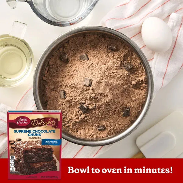 Betty Crocker Supreme Chocolate Chunk Brownie Mix