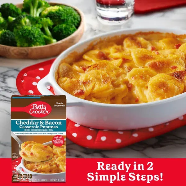 Betty Crocker Cheddar and Bacon Casserole Potatoes