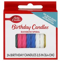 Betty Crocker Birthday Candles, Rainbow Spiral️