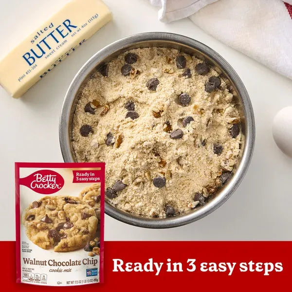 Betty Crocker Walnut Chocolate Chip Cookie Mix