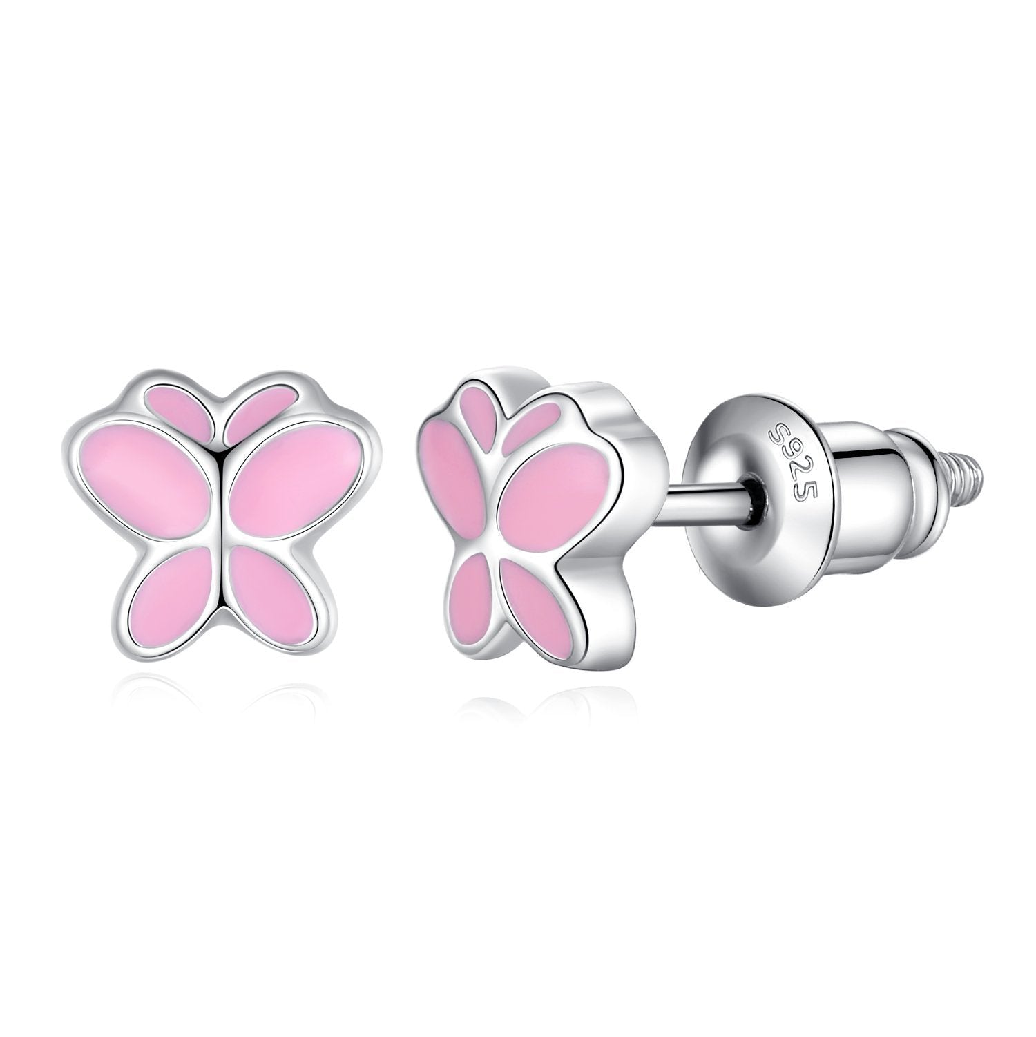 925 Sterling Silver Daisy/Ladybug/Butterfly Screwback Earrings - Lavishe Jewelry - Little Red General Store