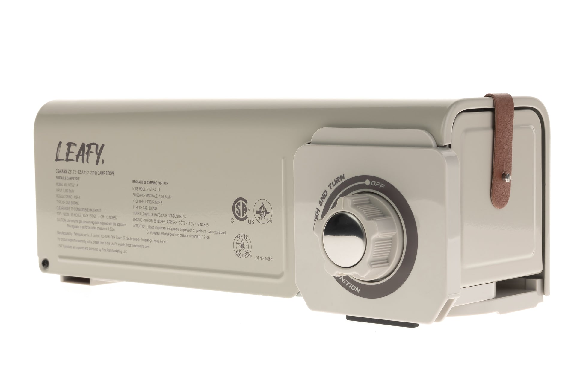 Leafy, Transformer Folding Butane Gas Chef Stove with Case (8,000 BTU) (gas cartridge not included) - Leafy, - Little Red General Store