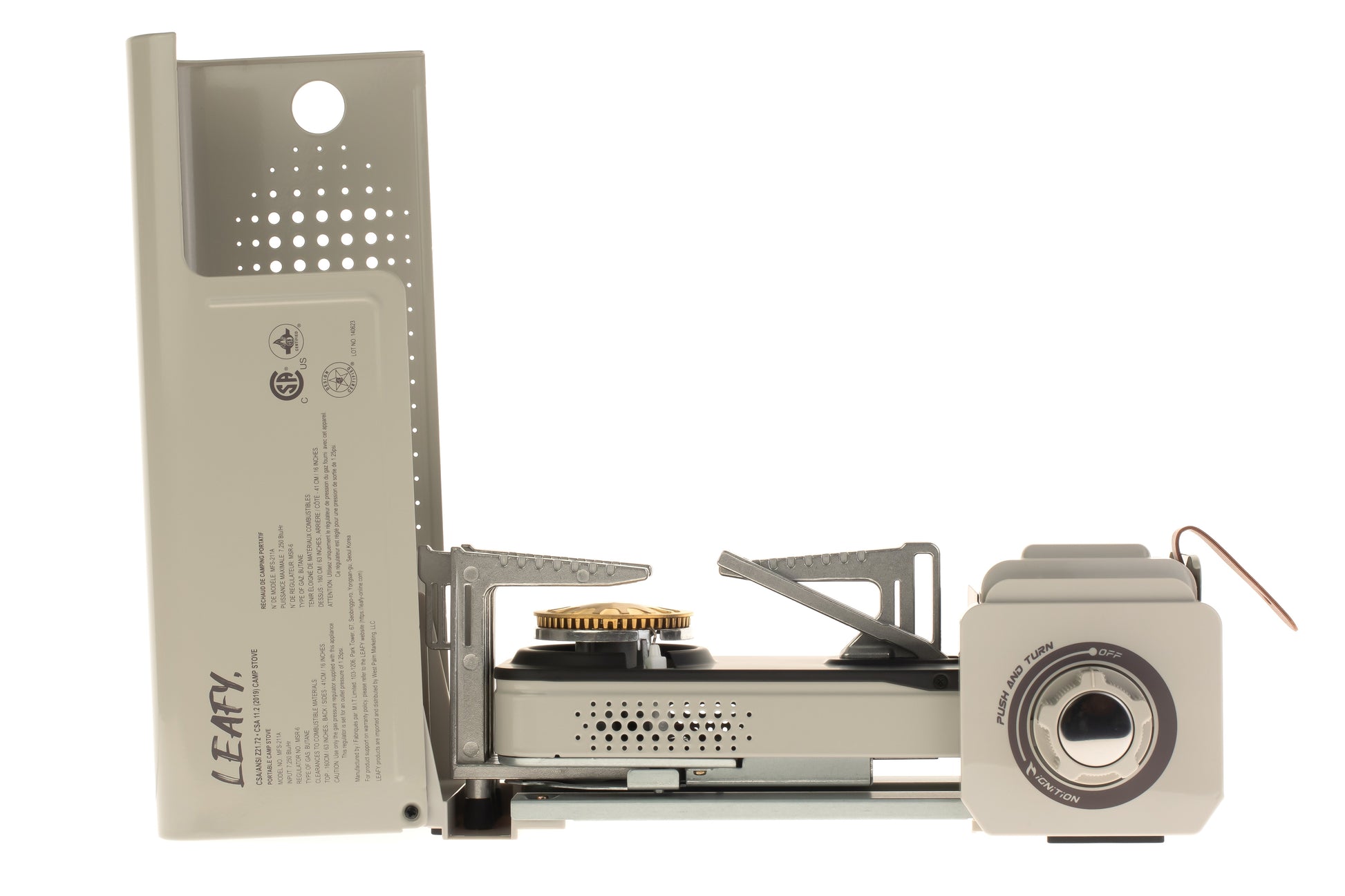 Leafy, Transformer Folding Butane Gas Chef Stove with Case (8,000 BTU) (gas cartridge not included) - Leafy, - Little Red General Store