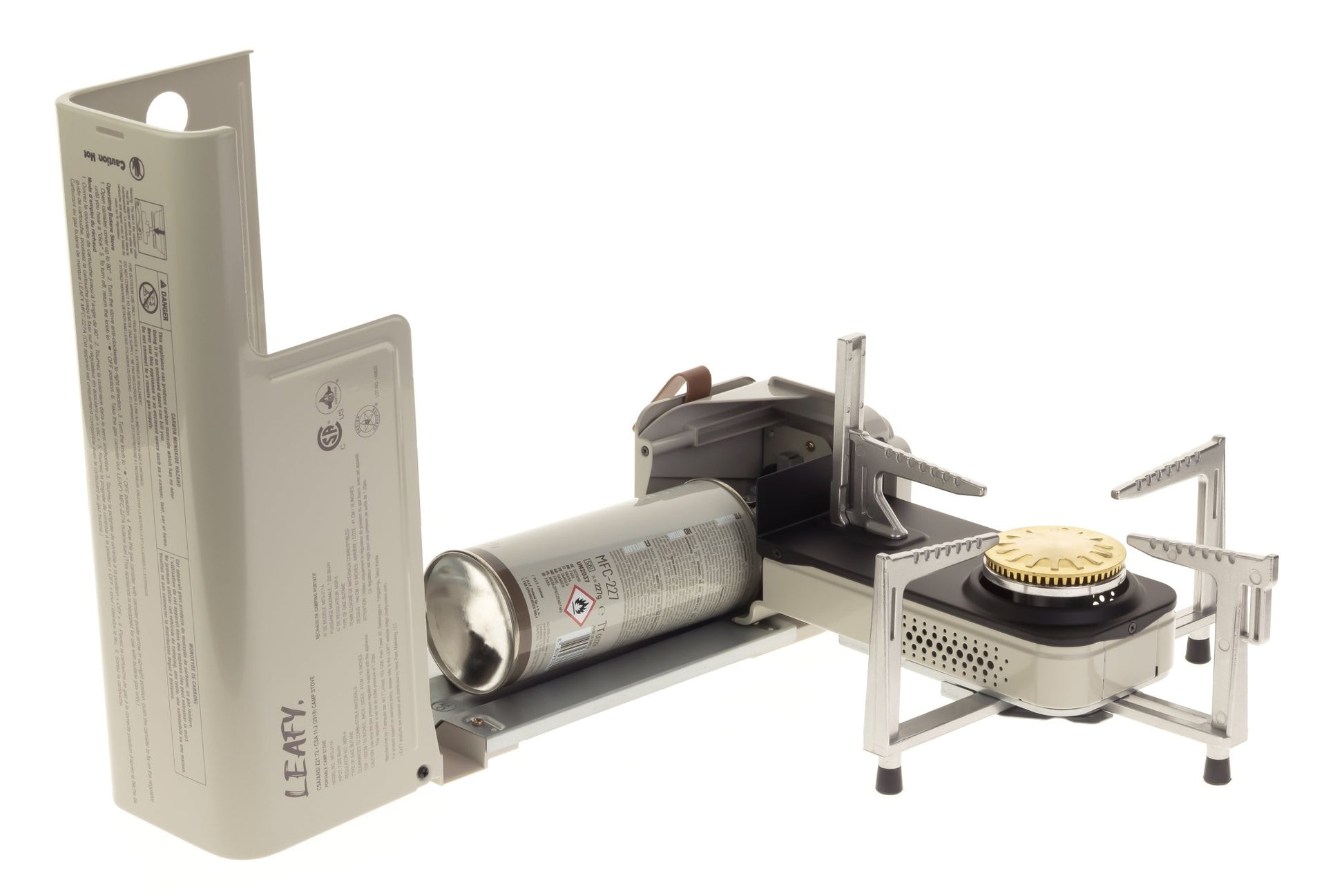 Leafy, Transformer Folding Butane Gas Chef Stove with Case (8,000 BTU) (gas cartridge not included) - Leafy, - Little Red General Store