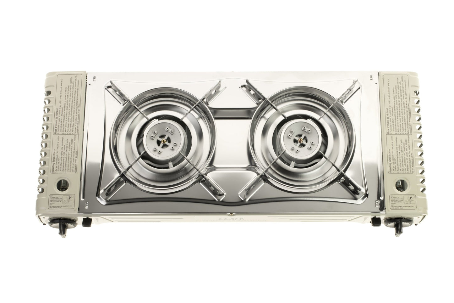 Leafy, Butane Gas Twin Burner Chef Gas Stove with Case (15,000 BTU) (gas cartridge not included) - Leafy, - Little Red General Store