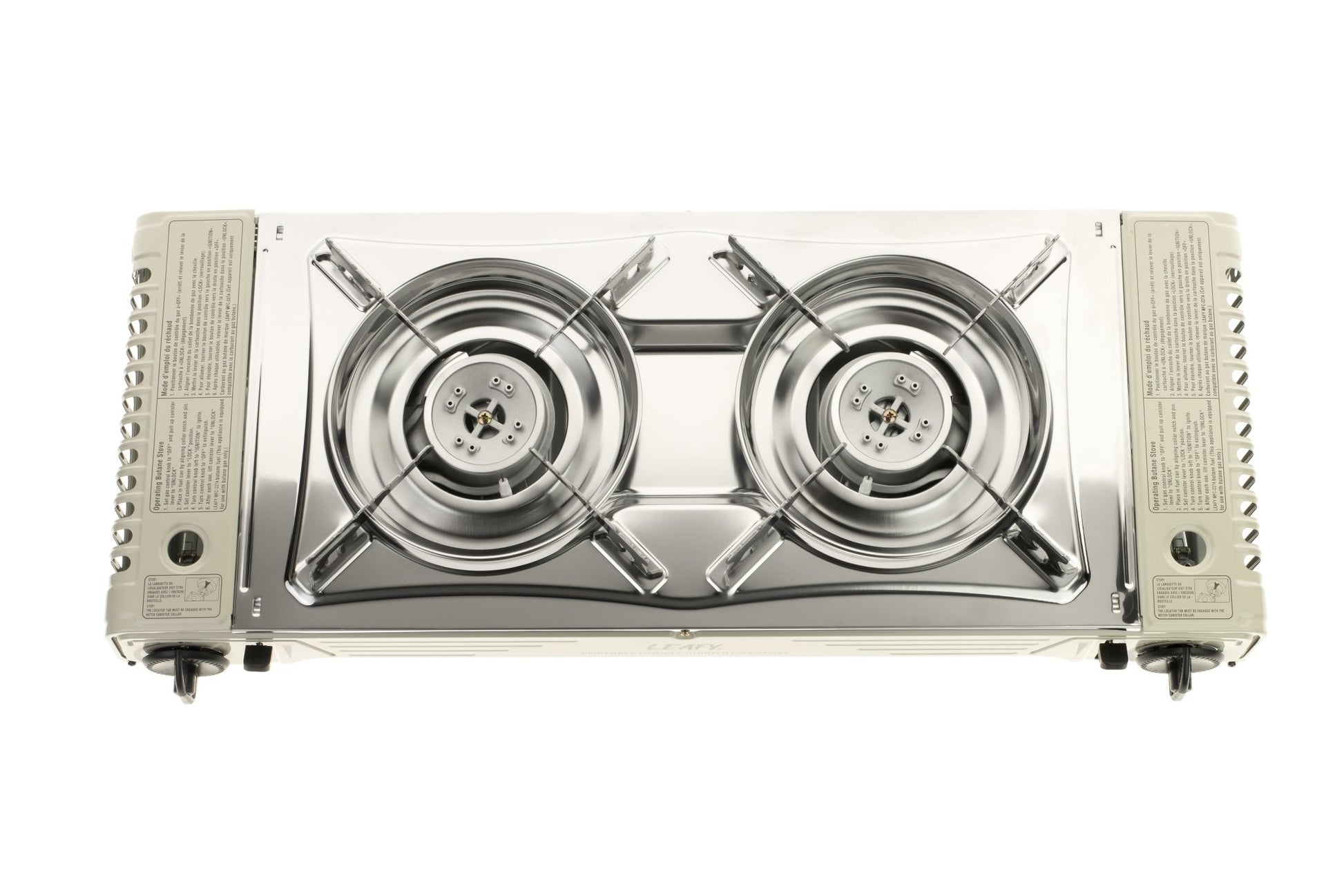 Leafy, Butane Gas Twin Burner Chef Gas Stove with Case (15,000 BTU) (gas cartridge not included) - Leafy, - Little Red General Store