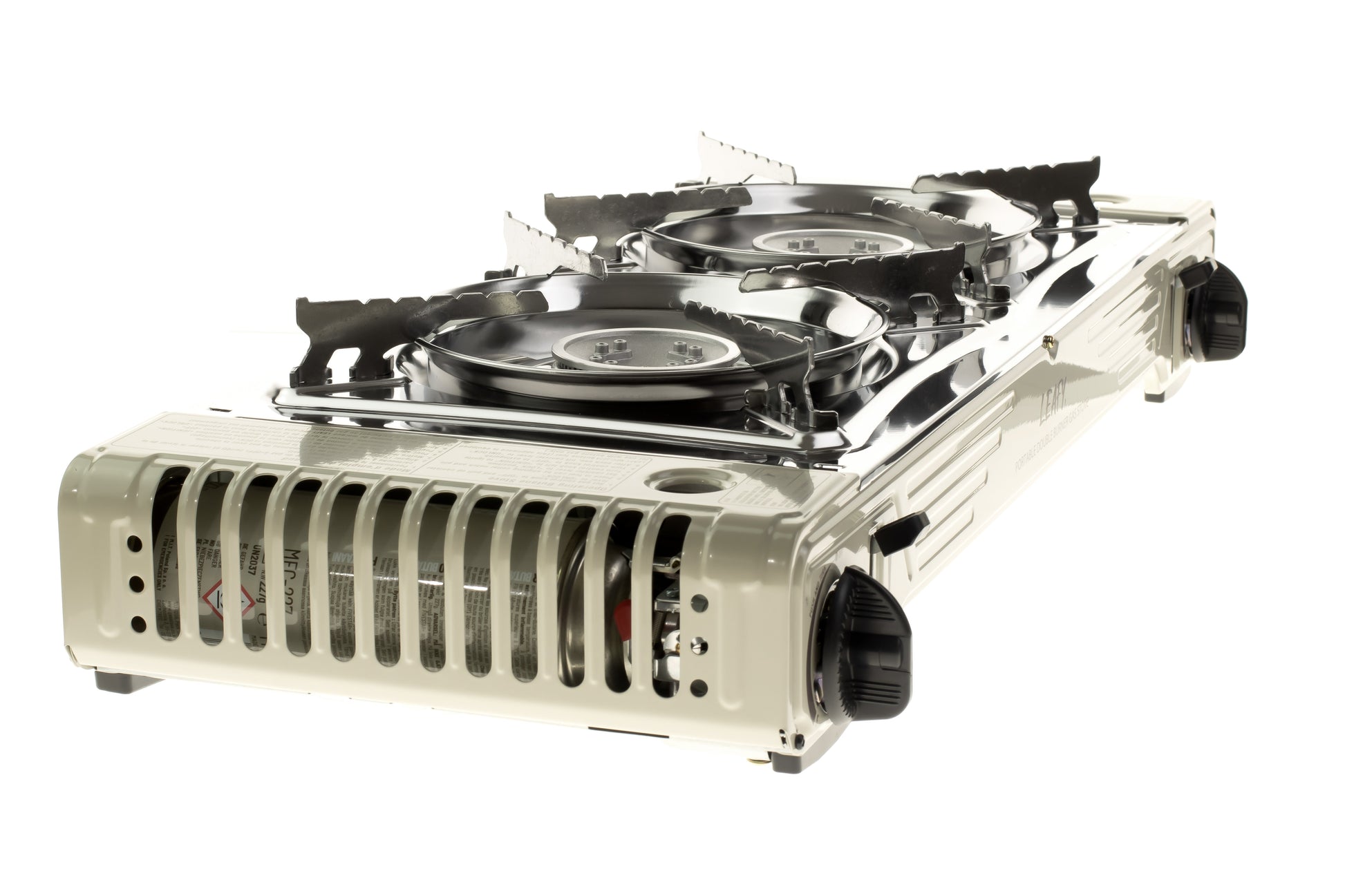 Leafy, Butane Gas Twin Burner Chef Gas Stove with Case (15,000 BTU) (gas cartridge not included) - Leafy, - Little Red General Store