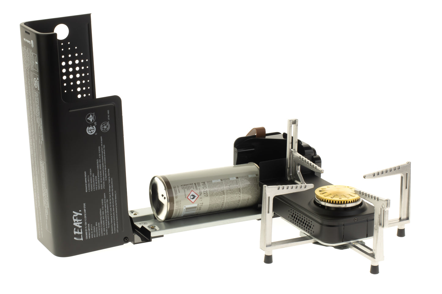 Leafy, Transformer Folding Butane Gas Chef Stove with Case (8,000 BTU) (gas cartridge not included) - Leafy, - Little Red General Store