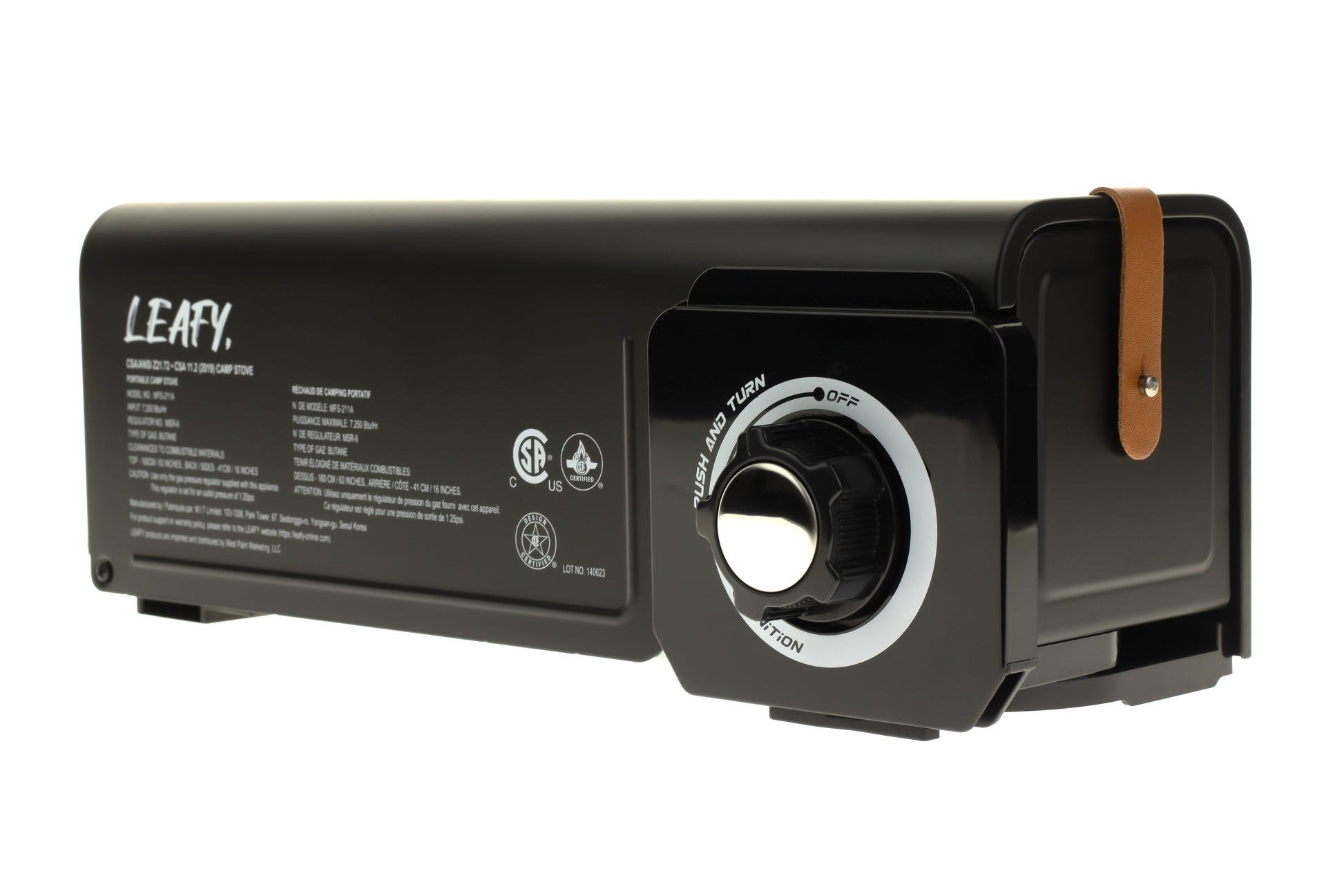 Leafy, Transformer Folding Butane Gas Chef Stove with Case (8,000 BTU) (gas cartridge not included) - Leafy, - Little Red General Store