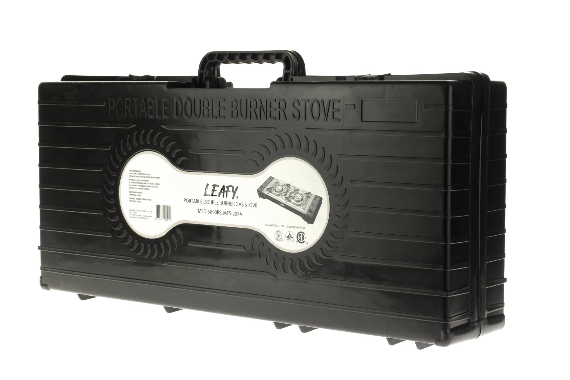 Leafy, Butane Gas Twin Burner Chef Gas Stove with Case (15,000 BTU) (gas cartridge not included) - Leafy, - Little Red General Store