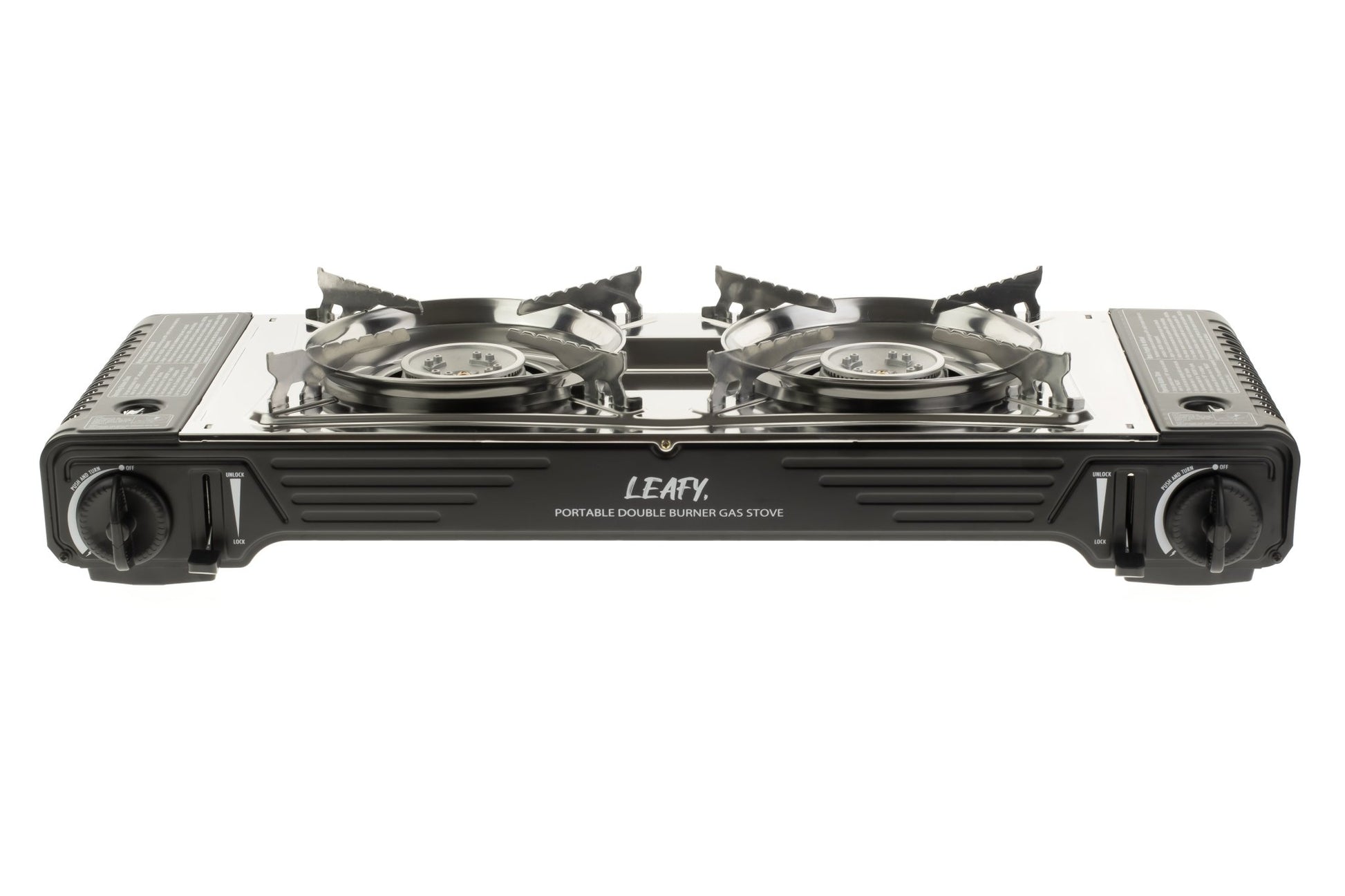 Leafy, Butane Gas Twin Burner Chef Gas Stove with Case (15,000 BTU) (gas cartridge not included) - Leafy, - Little Red General Store