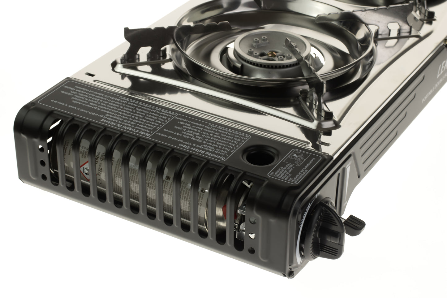 Leafy, Butane Gas Twin Burner Chef Gas Stove with Case (15,000 BTU) (gas cartridge not included) - Leafy, - Little Red General Store