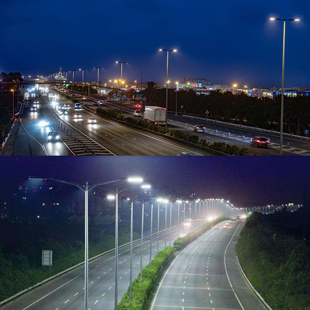 LED Roadway Light with Dusk to Dawn Photocell 70W 105W 150W 4000K 5000K 120-277V Type III LED Street Lighting