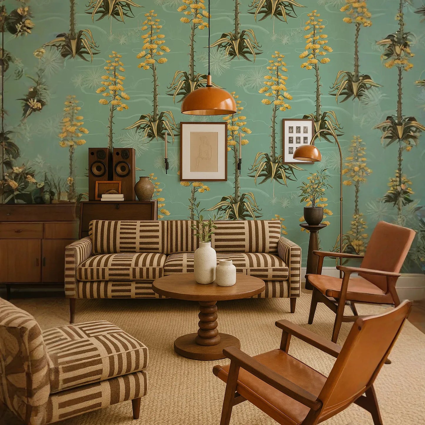 Agave Valley Wallpaper, mint