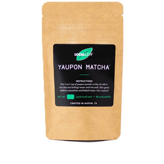 Local Leaf Yaupon Matcha Packets - 12 jars x 0.3 oz case