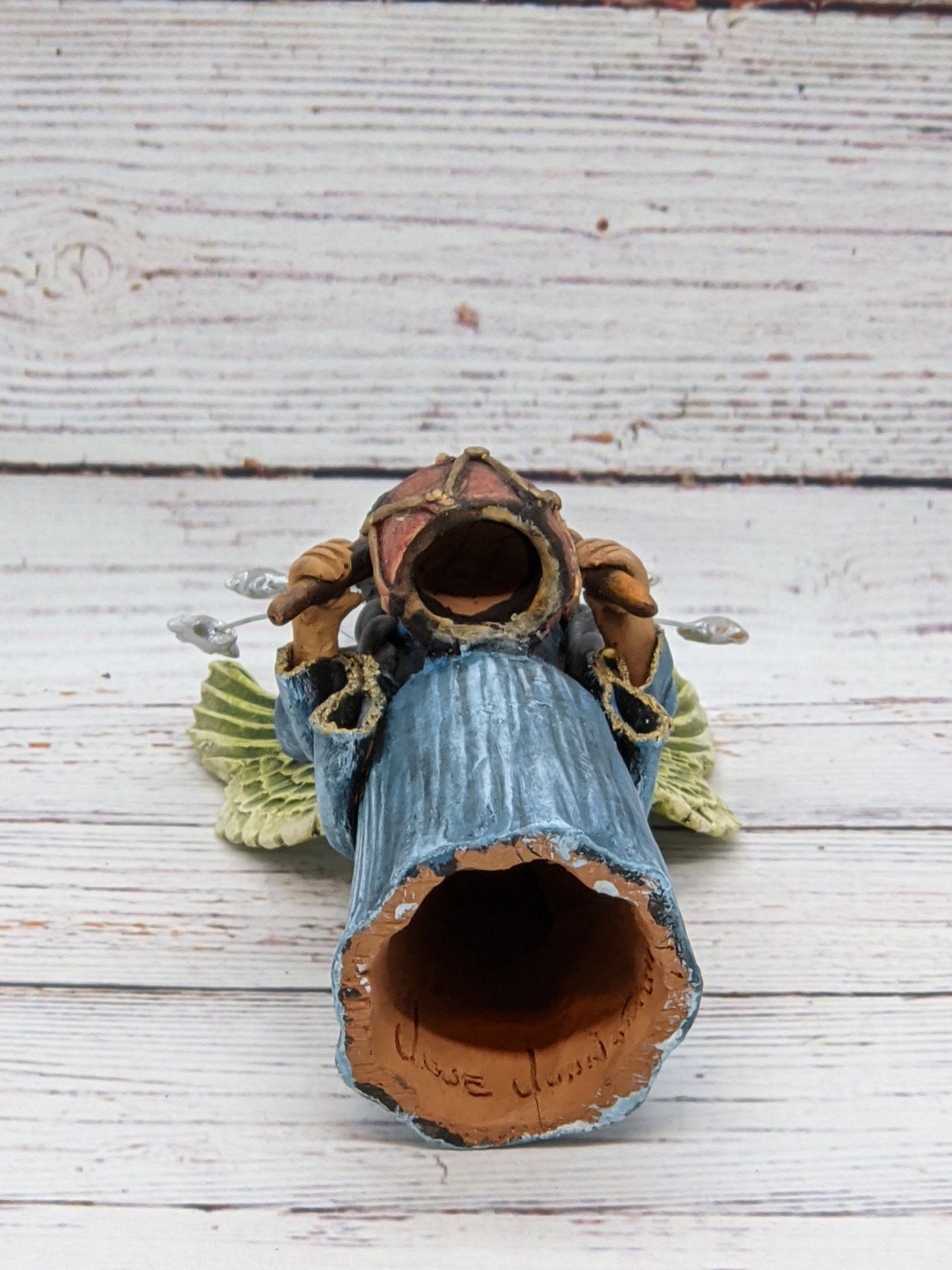 Angel with Drums, Angel Home Decor, Handmade Angel Art from Oaxaca Mexico, Original Sculpture, Christmas Decoration - LUV2BRD - Little Red General Store