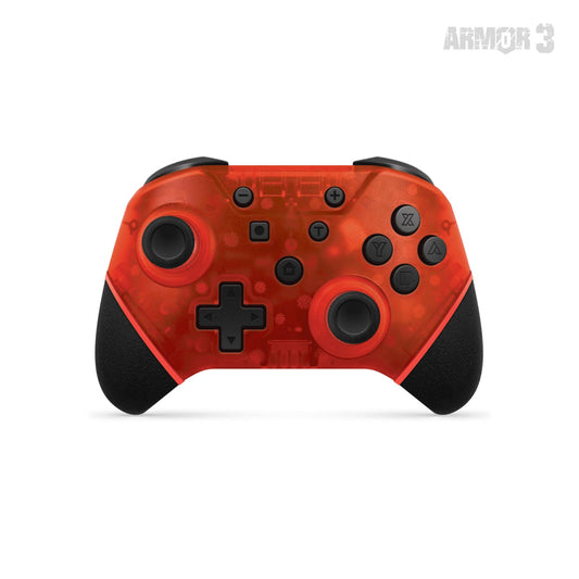 Switch Nuchamp Wireless Controller Clear Red