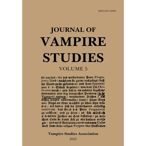 Journal of Vampire Studies: Vol. 5 (2025)