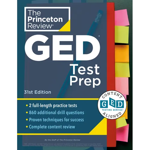 Princeton Review GED Test Prep, 31st Edition: 2 Practice Tests + Review & Techniques + Online Features