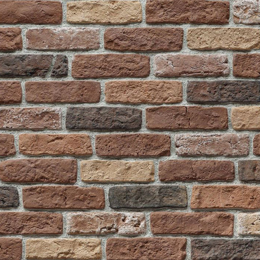 Granulbrick Mix 1 Manufactured Stone Handmade Brick Veneer - Livfloors Collection