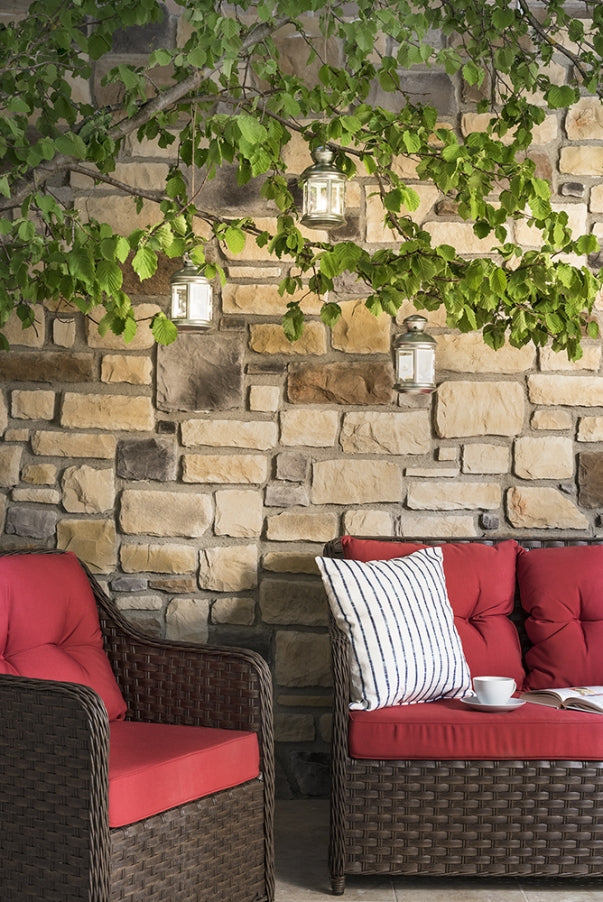 Ashlar Pattern Masso Sand Manufactured Stone Handmade Veneer - Livfloors Collection