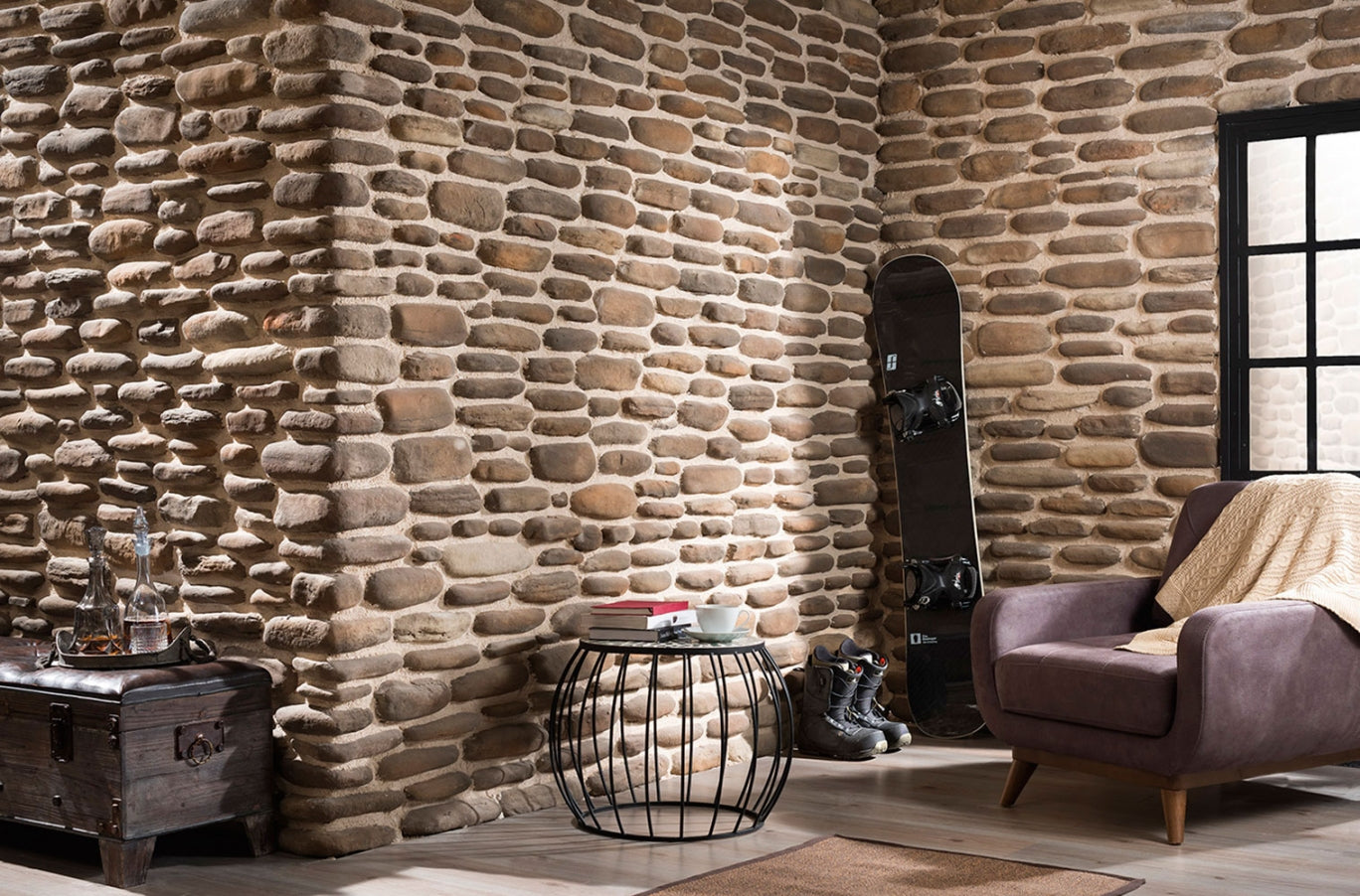 Volga Slate Look Manufactured Stone Handmade Veneer - Livfloors Collection
