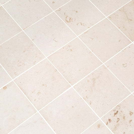 Mayra White Limestone Brushed Floor and Wall Tile - Livfloors Collection
